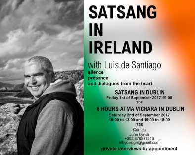 SATSANG IN DUBLIN, IRELAND, September 1st 7:00PM, 2017