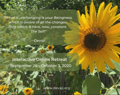 Interactive Online Retreat, September 24th 11:30AM, 2020
