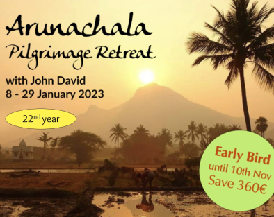 Arunachala Pilgrimage Retreat, January 8th 3:00PM, 2023