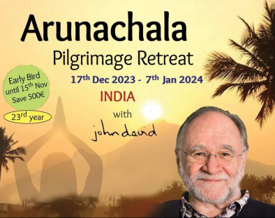 Arunachala Pilgrimage Retreat, December 17th 12:00PM, 2023
